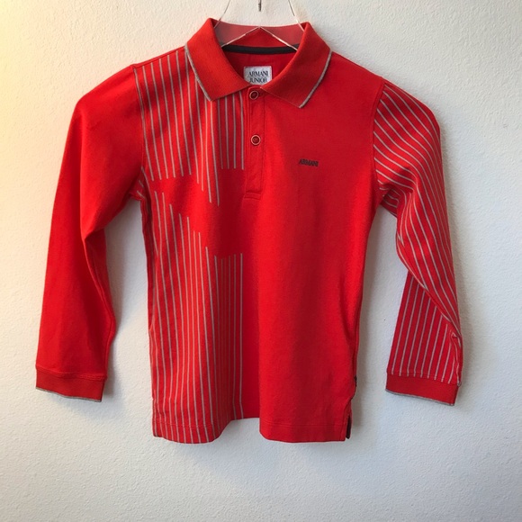Armani Junior Red Shirt - Picture 2 of 5